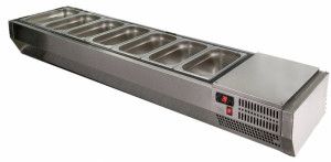 Витрина холодильная POLAIR VT3-G (7х GN 1/3) с крышкой